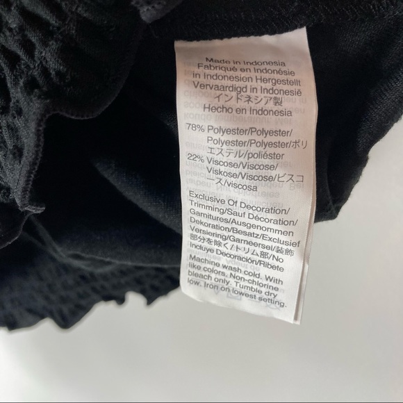 Madewell Texture and Thread crossover top black Swiss dot size small - Picture 6 of 8